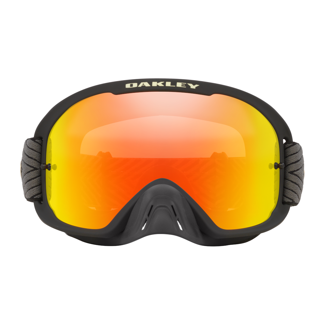 Oakley O Frame 2.0 Pro MX Goggle Team Black - Fire Iridium Lens