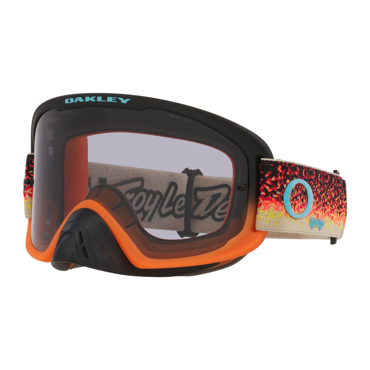 Oakley O Frame 2.0 Pro MX Goggle TLD Black/Orange - Light Grey Lens