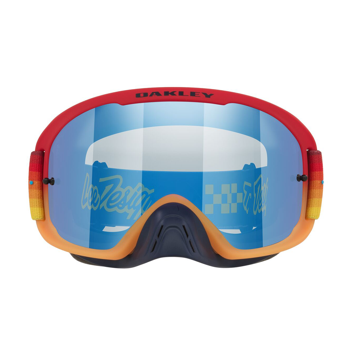 Oakley O Frame 2.0 Pro MX Goggle TLD Red/Orange - Black Ice Iridium Lens