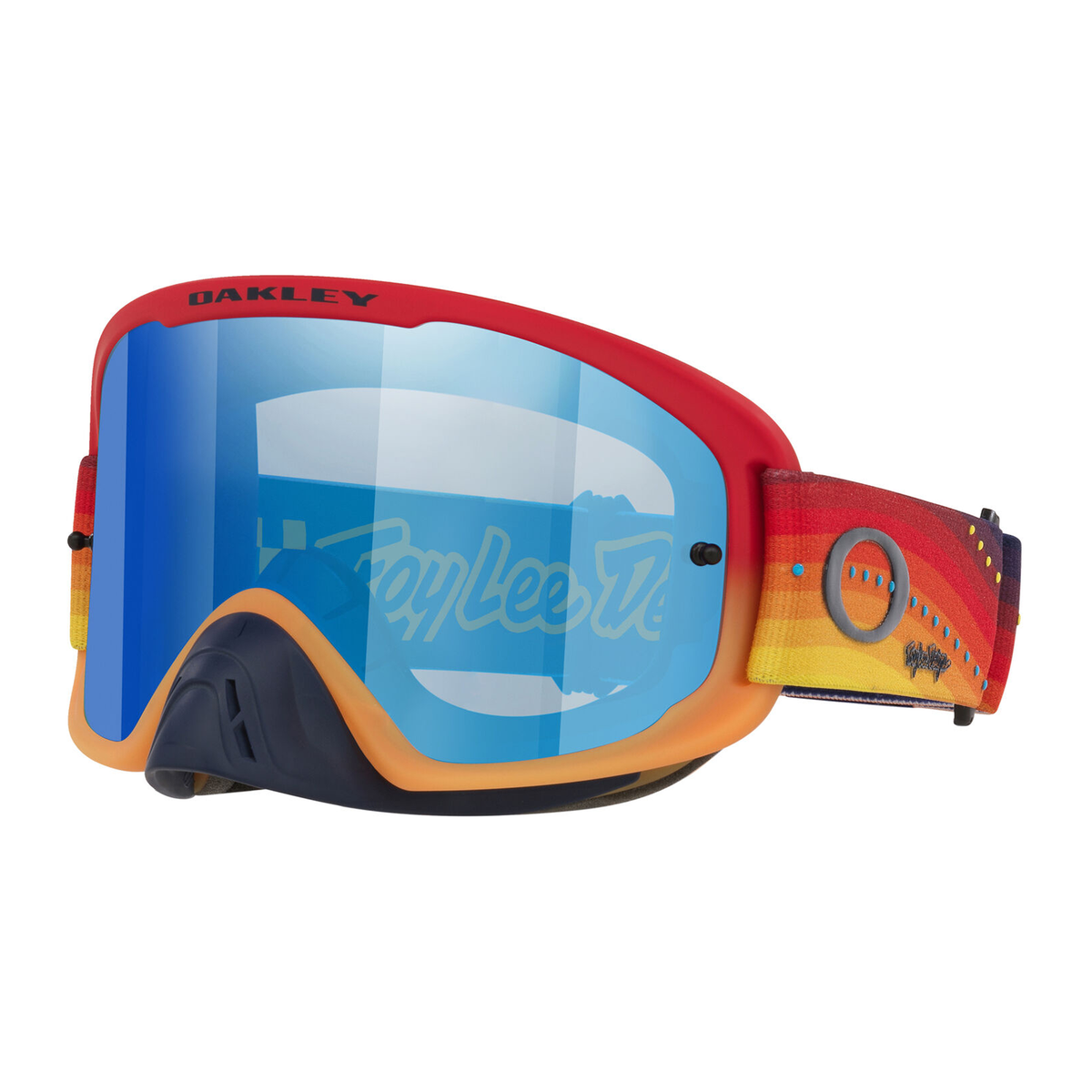 Oakley O Frame 2.0 Pro MX Goggle TLD Red/Orange - Black Ice Iridium Lens