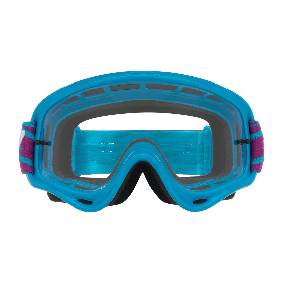 Oakley O Frame MX Goggle Blue Bolts - Clear Lens