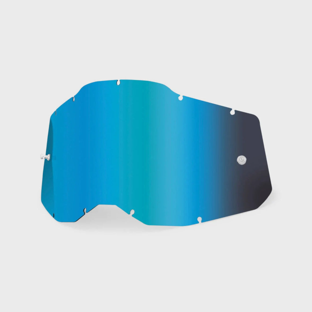 100% Genuine Replacement Lens - Racecraft 2, Accuri 2, Strata 2 - Blue Mirror