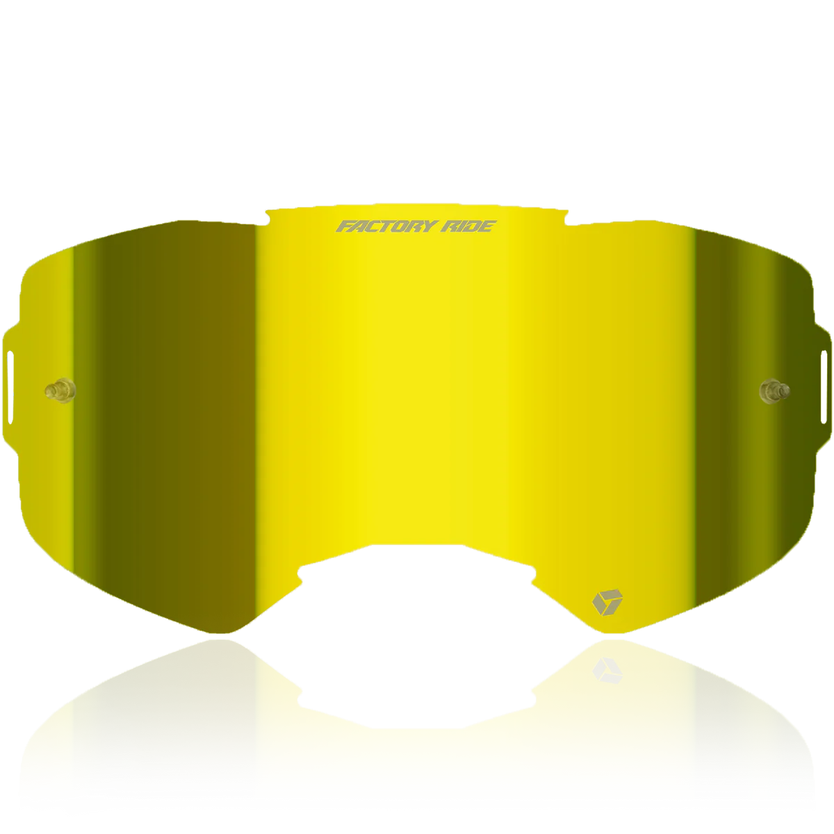 Factory Ride MX Single Lens With Tear Off Post - Bronze/Gold