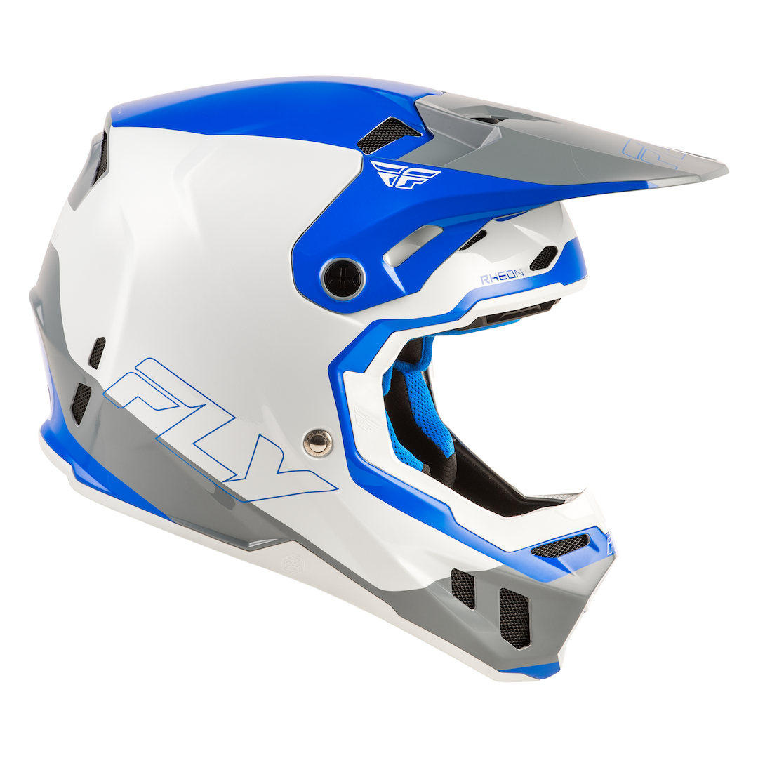 Fly Racing Formula CC Glide MX Helmet Blue/Light Grey/Grey