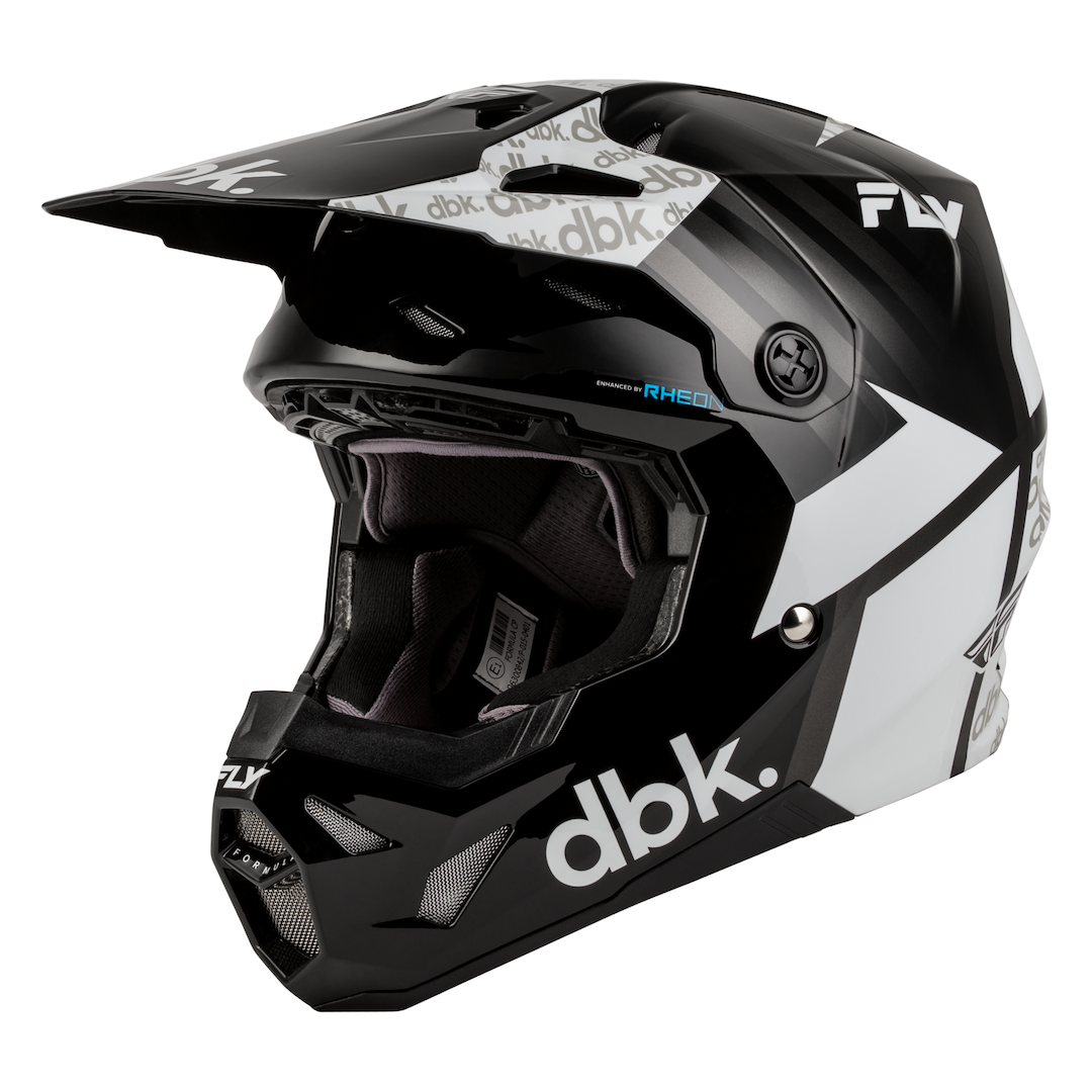 Fly Racing Formula CP DBK MX Helmet Black/White/Grey