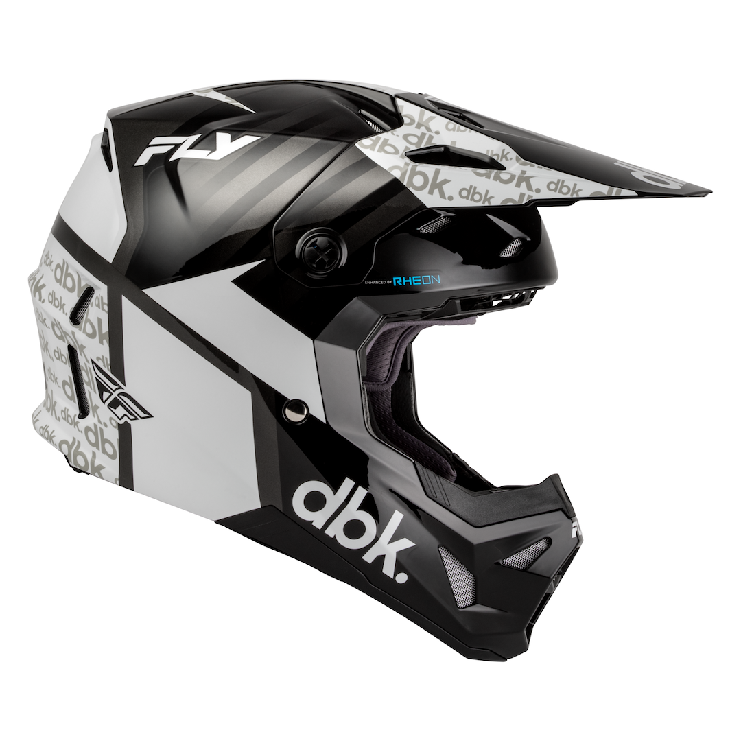 Fly Racing Formula CP DBK MX Helmet Black/White/Grey