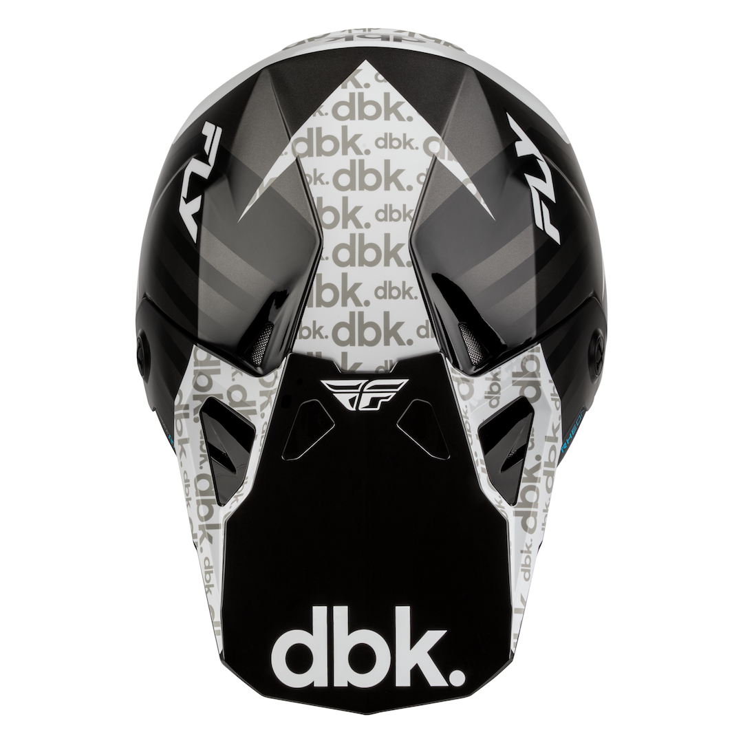 Fly Racing Formula CP DBK MX Helmet Black/White/Grey