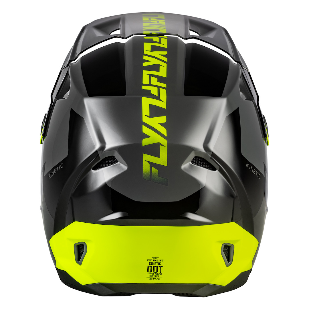 Fly Racing Kinetic Crest MX Helmet Grey/Black/Hi-Vis