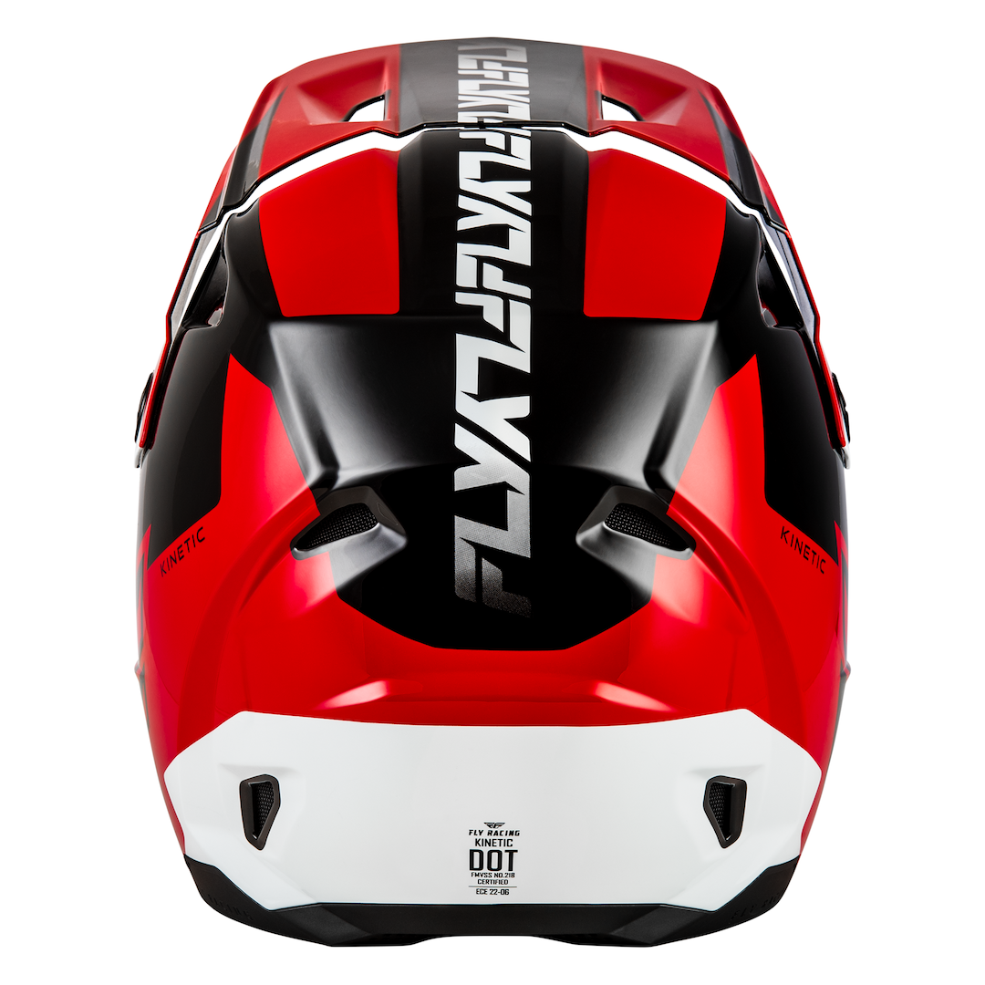 Fly Racing Kinetic Crest MX Helmet Red/Black/White