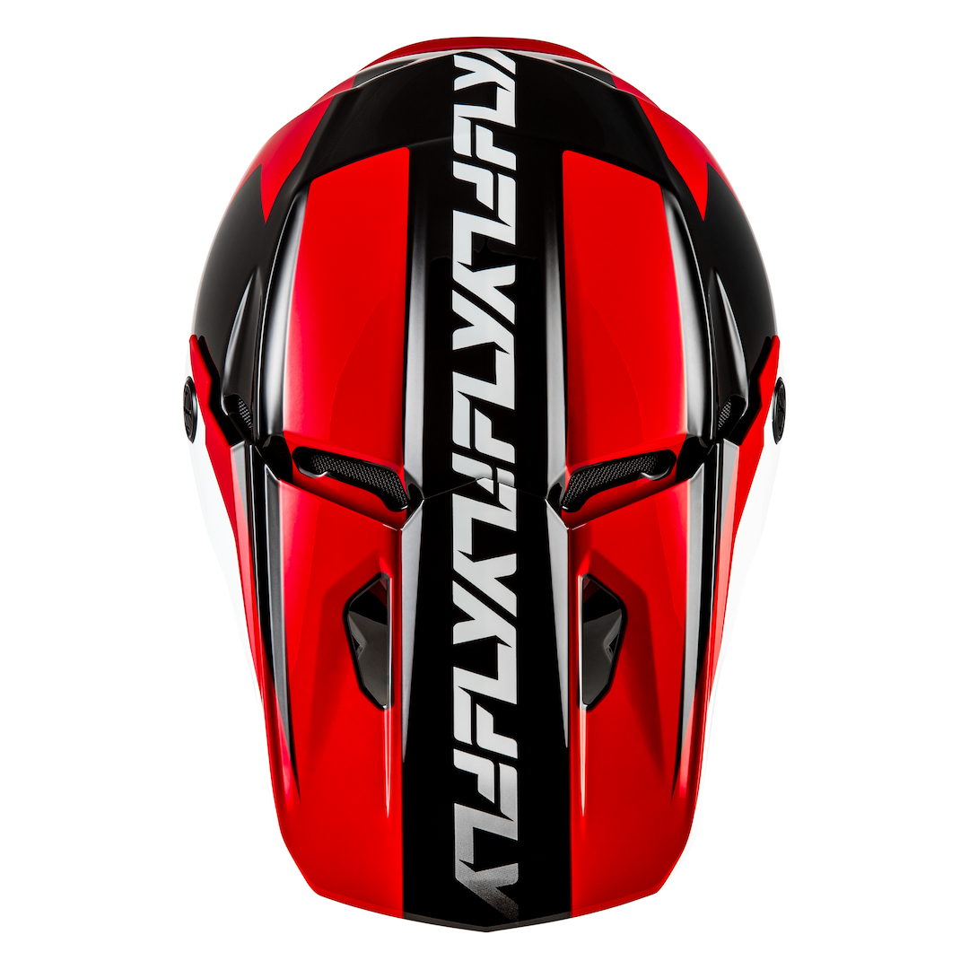 Fly Racing Kinetic Crest MX Helmet Red/Black/White