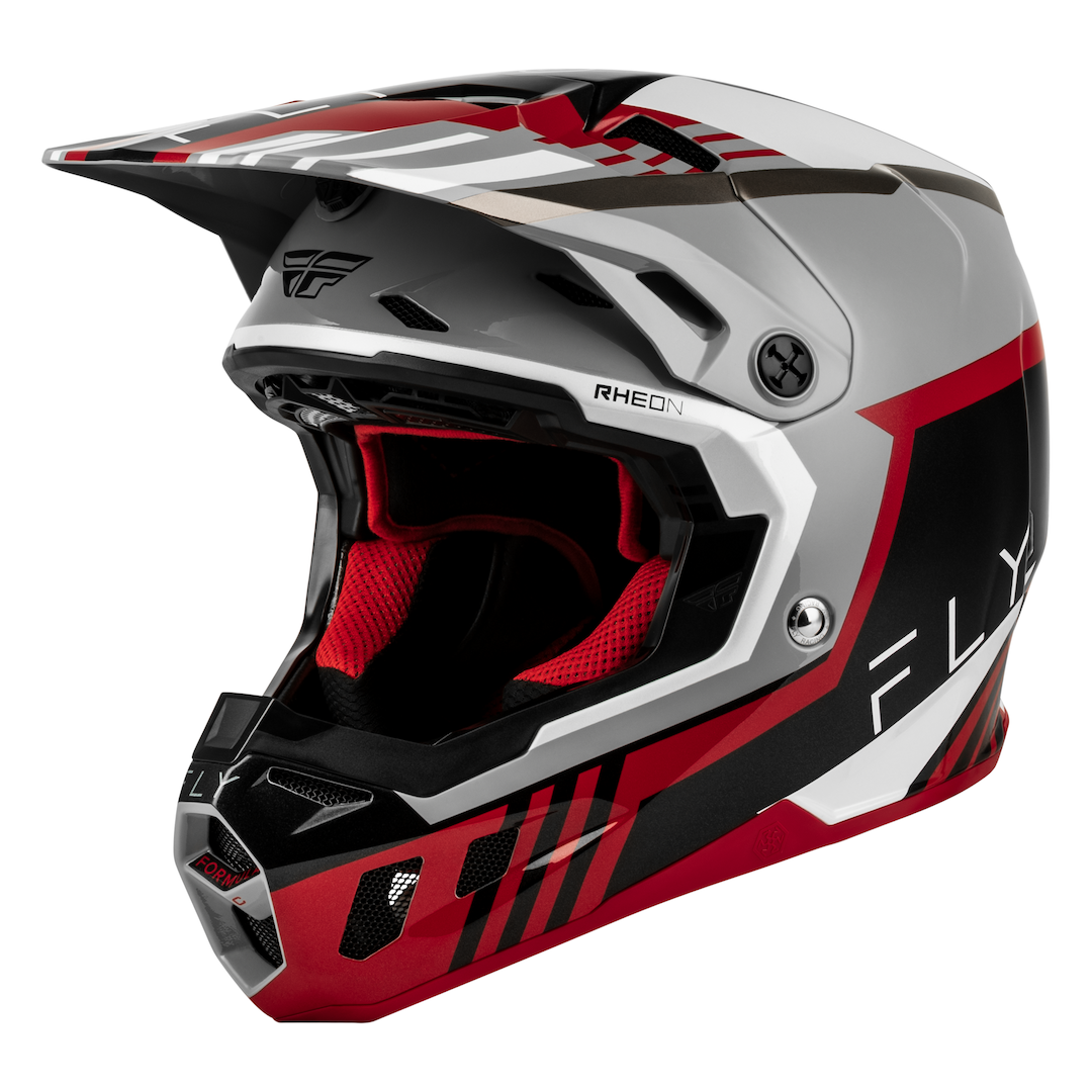 Fly Racing Formula CC Strike MX Helmet Grey/Red/Black/White