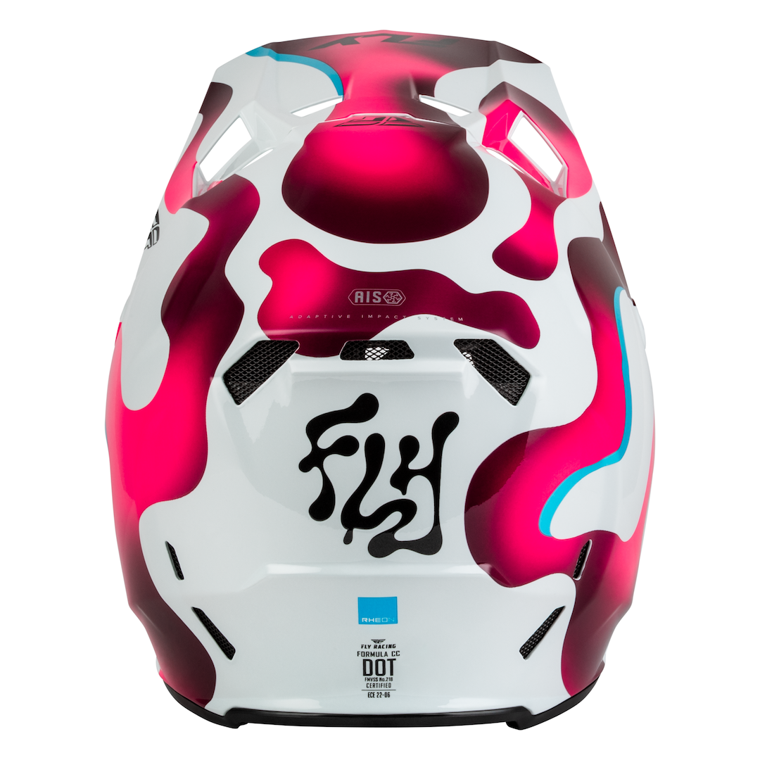 Fly Racing Formula CC Vibe MX Helmet White/Pink/Blue
