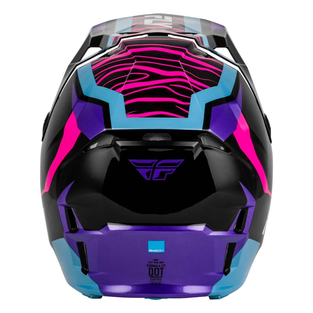 Fly Racing Formula CP Charge MX Helmet Black/Purple/Pink/Blue