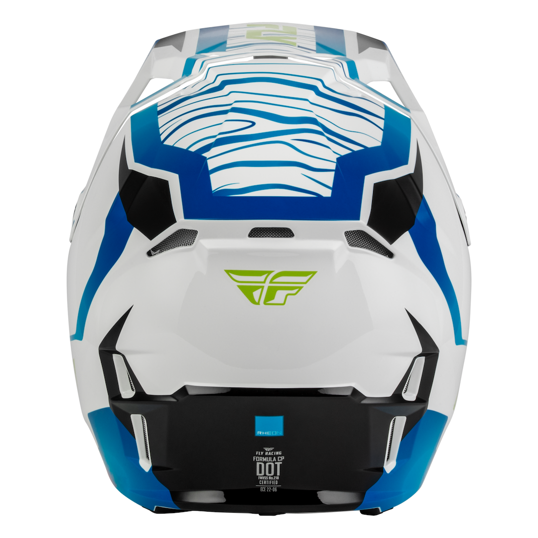 Fly Racing Formula CP Charge MX Helmet White/Blue/Black