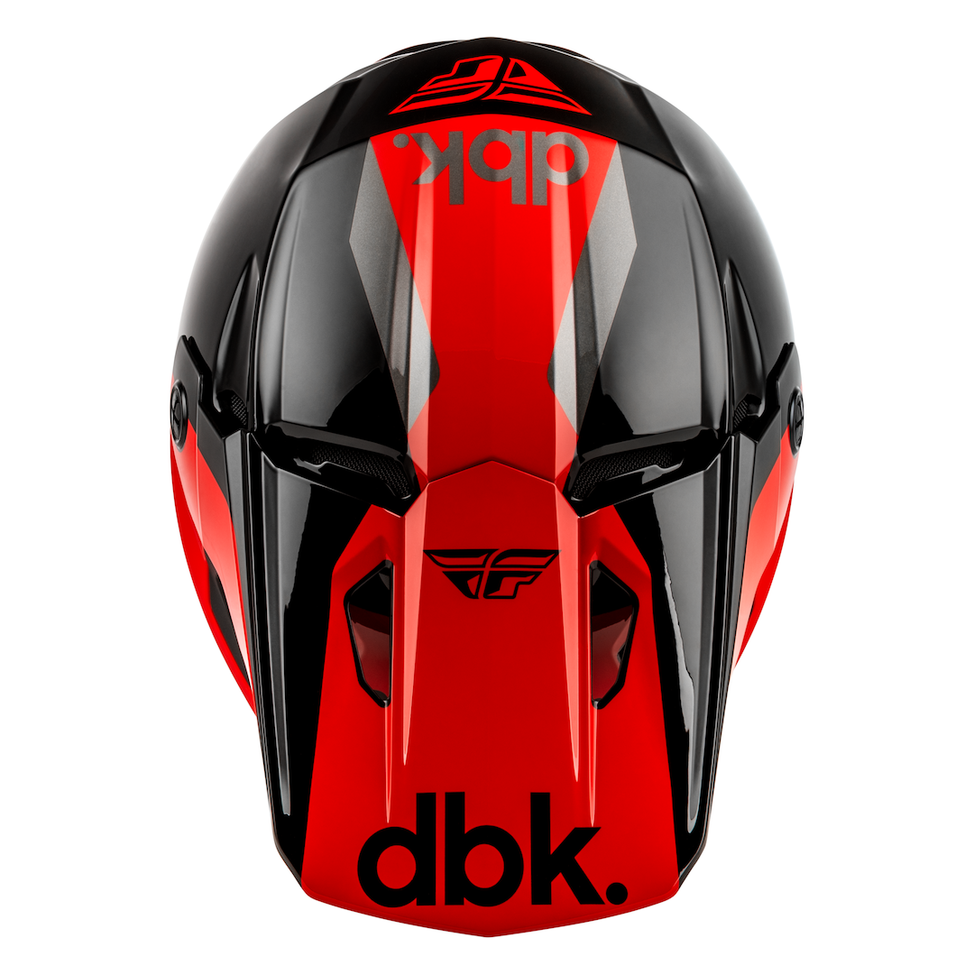 Fly Racing Kinetic DBK7 MX Helmet Black/Red/Grey