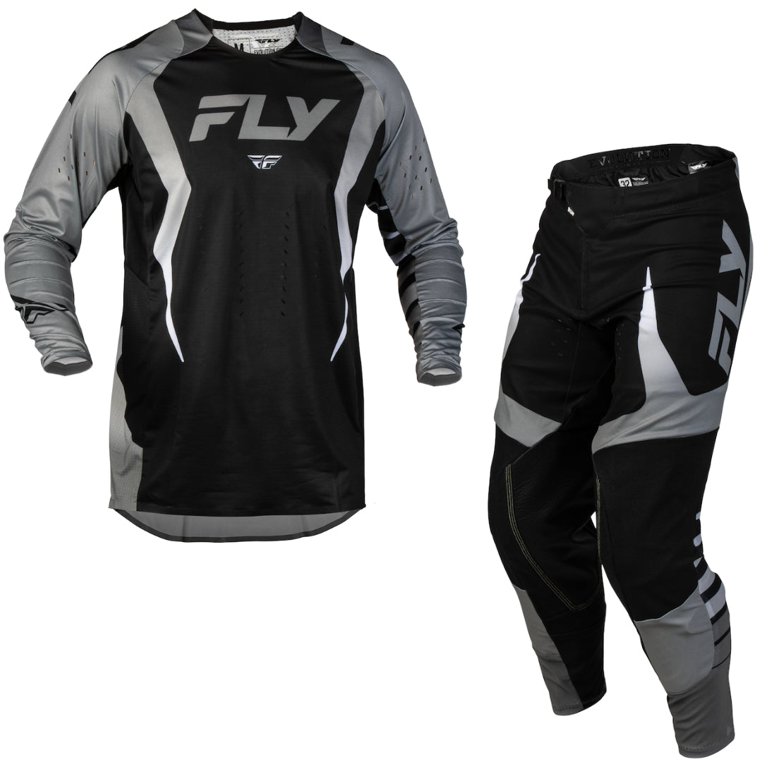 Fly Racing Evolution DST Bolt 2027 MX Kit Combo Black/Grey