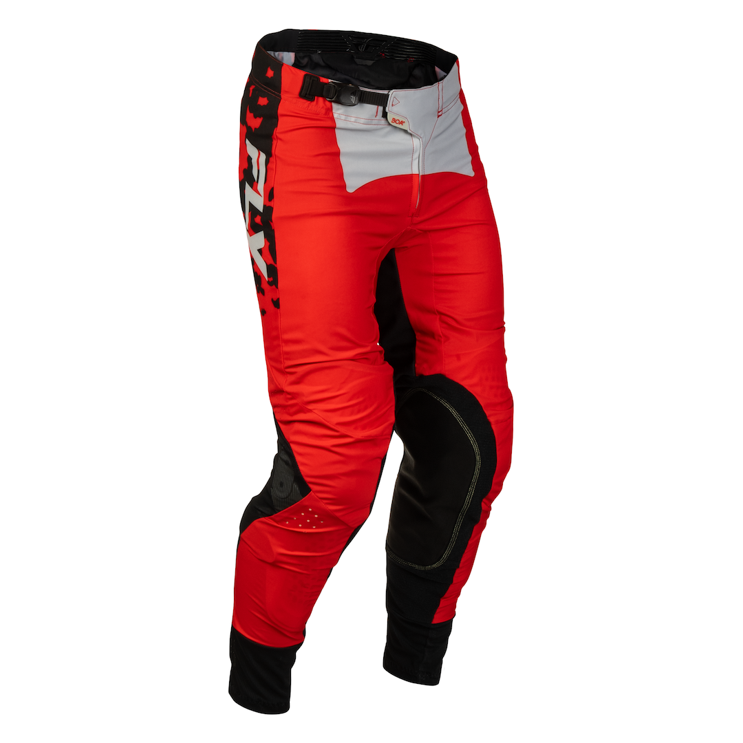 Fly Racing Lite Flake 2027 MX Kit Combo Red/Grey/Black