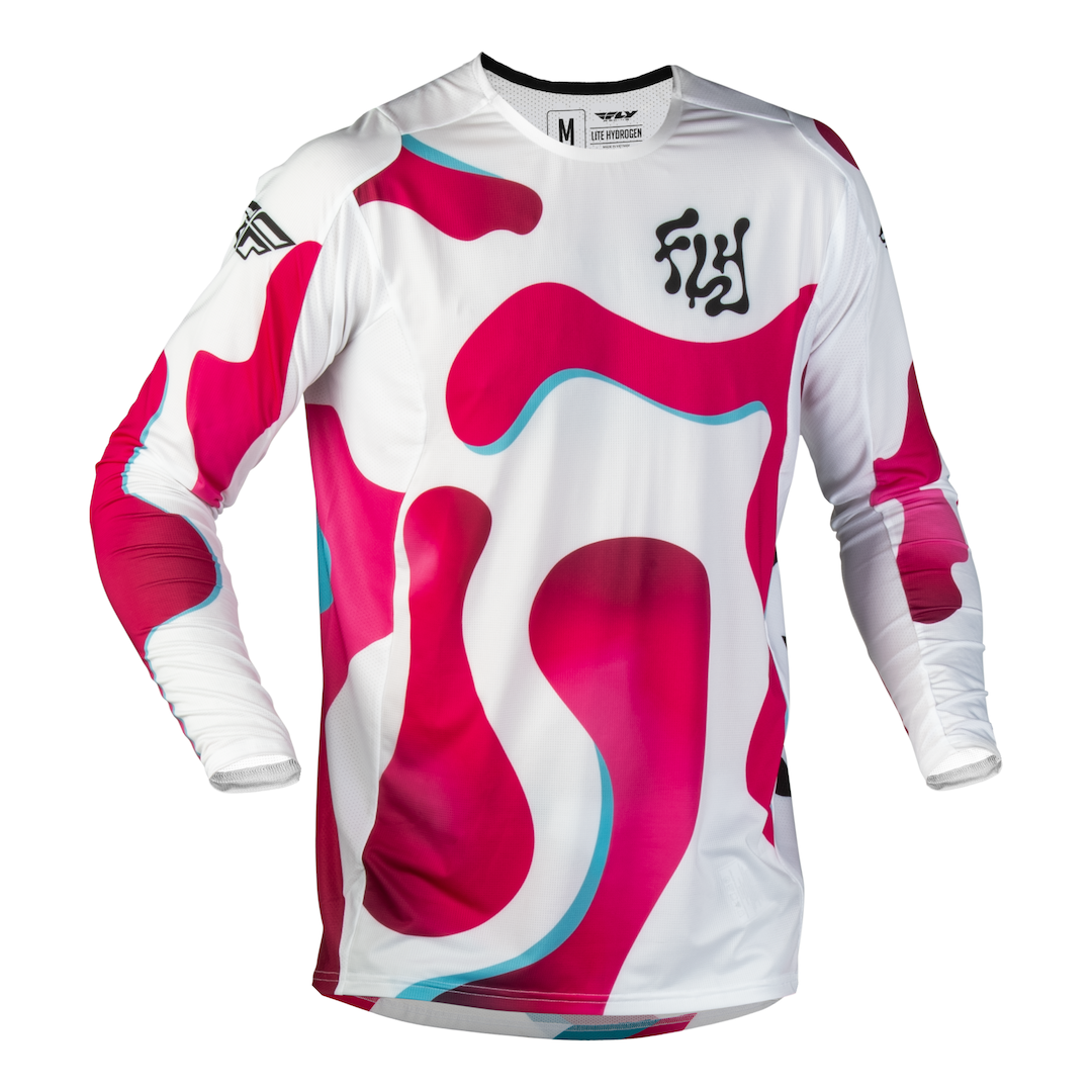 Fly Racing Lite Vibe 2027 MX Kit Combo White/Pink/Blue