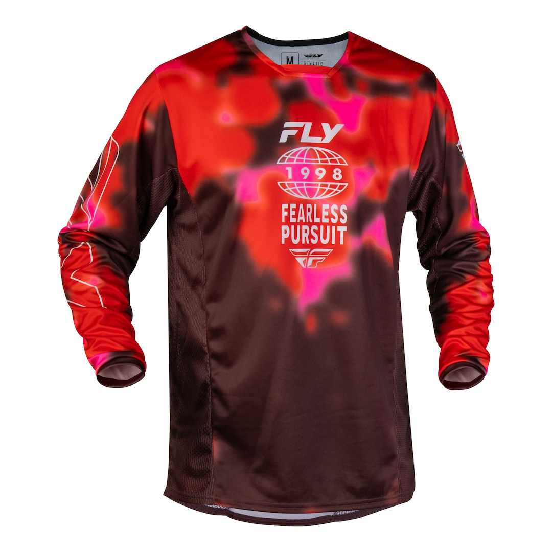 Fly Racing Kinetic Blur 2027 MX Kit Combo Red/Maroon