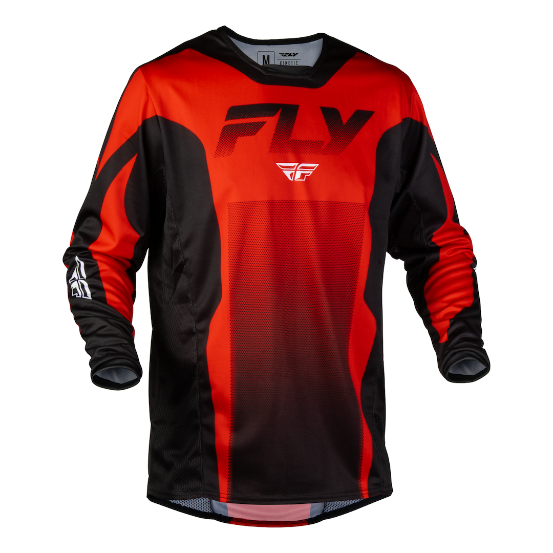 Fly Racing Kinetic Fade 2027 MX Kit Combo Red/Black/White