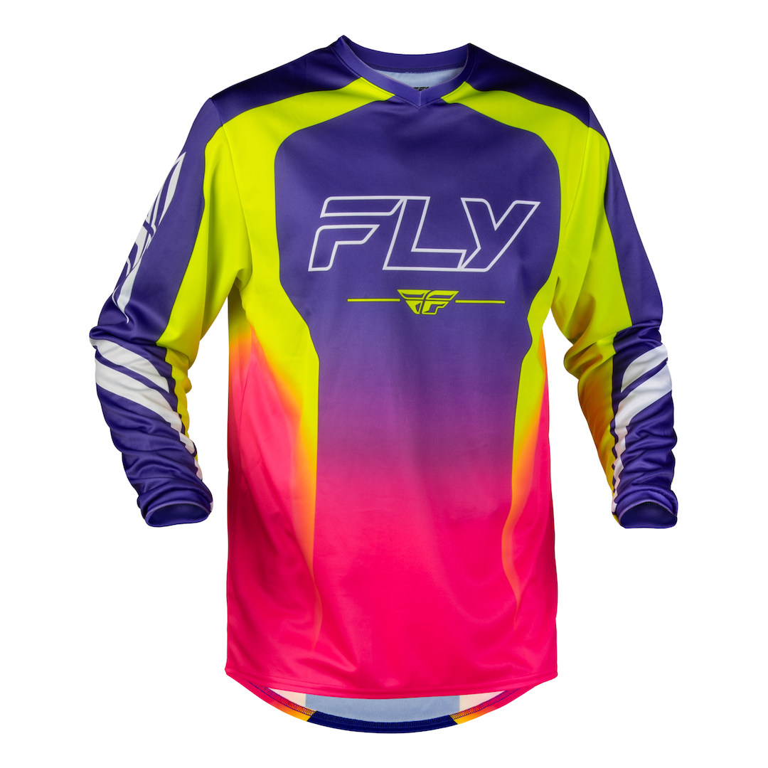 Fly F-16 Raze 2027 MX Kit Combo Purple/Red/Yellow