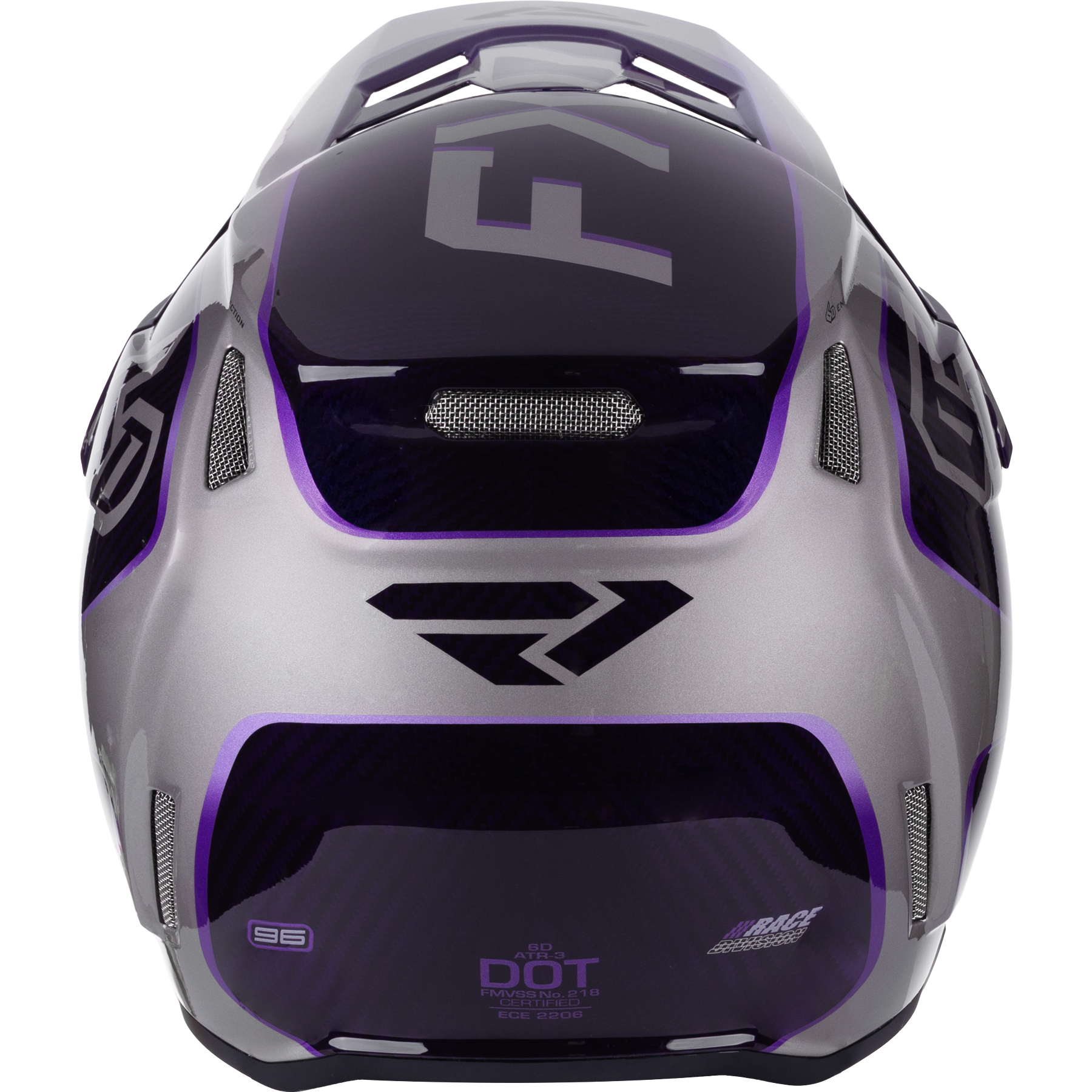 FXR 6D ATR-3 FIM Helmet 2026 Grey/Purple