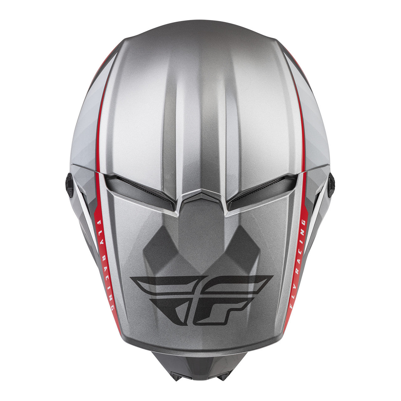 Fly Kinetic Drift MX Helmet Charcoal/Lite Grey/Red