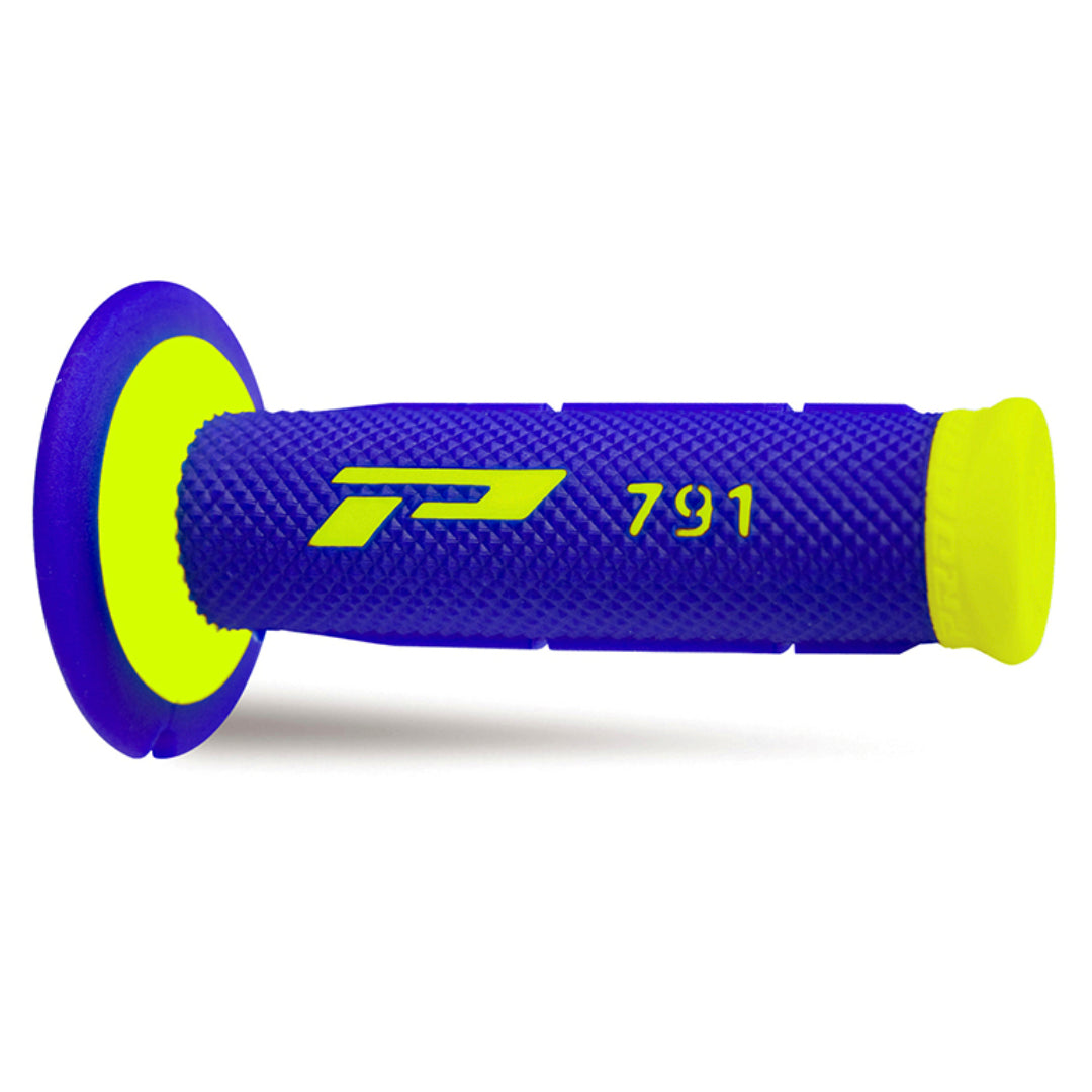 Pro Grip 791 Dual Density MX Grips Blue/Flo Yellow