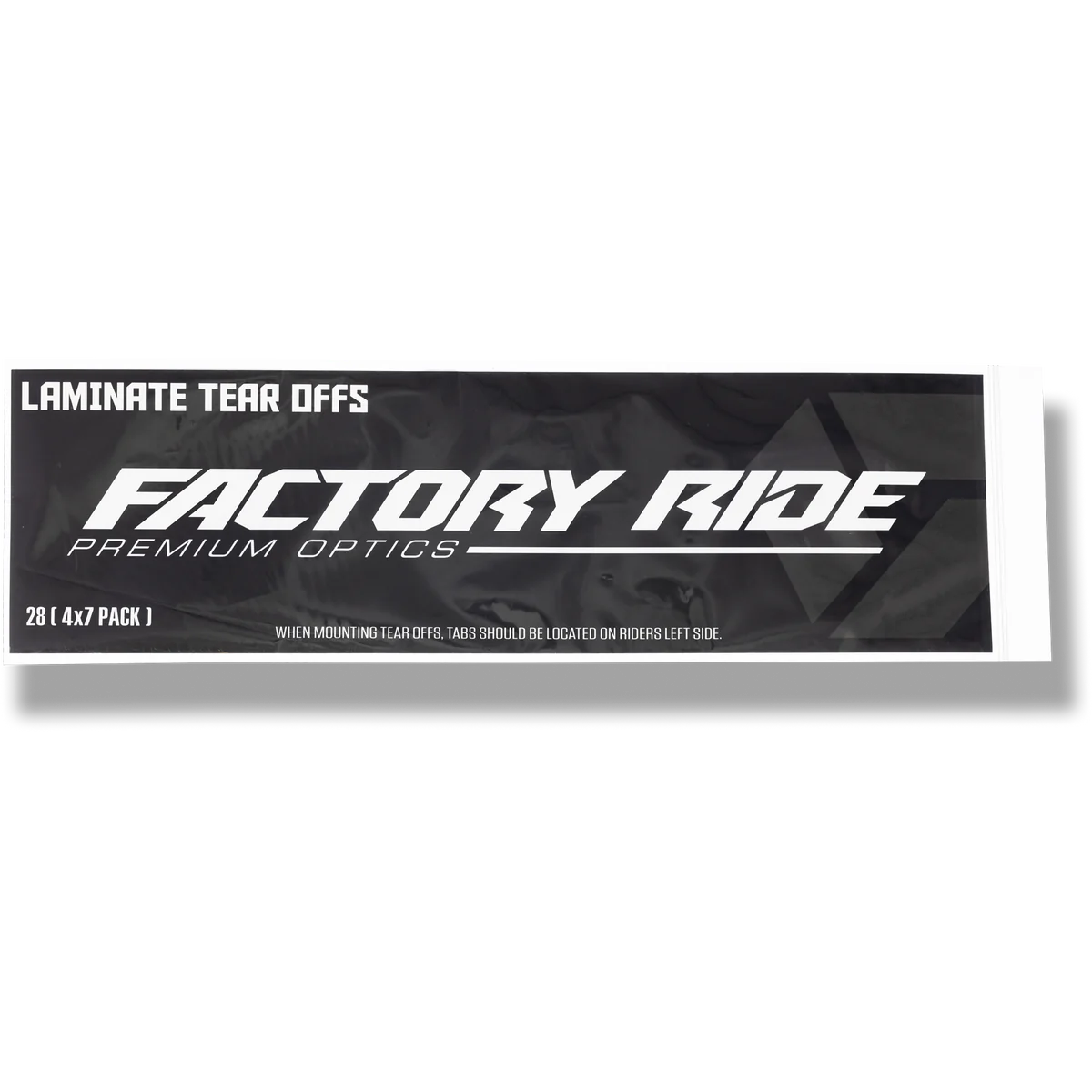 Factory Ride Laminate Tear-Offs - 28 Pack