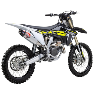 Yoshimura RS-12 Full Exhaust System Triumph TF250X 24-26 (S.Steel/S.Steel/Carbon Cap)