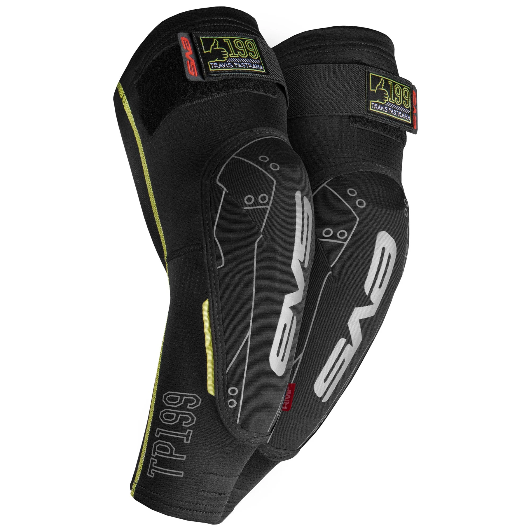 EVS TP199 Elbow Guards Black/Hi-Viz Pair