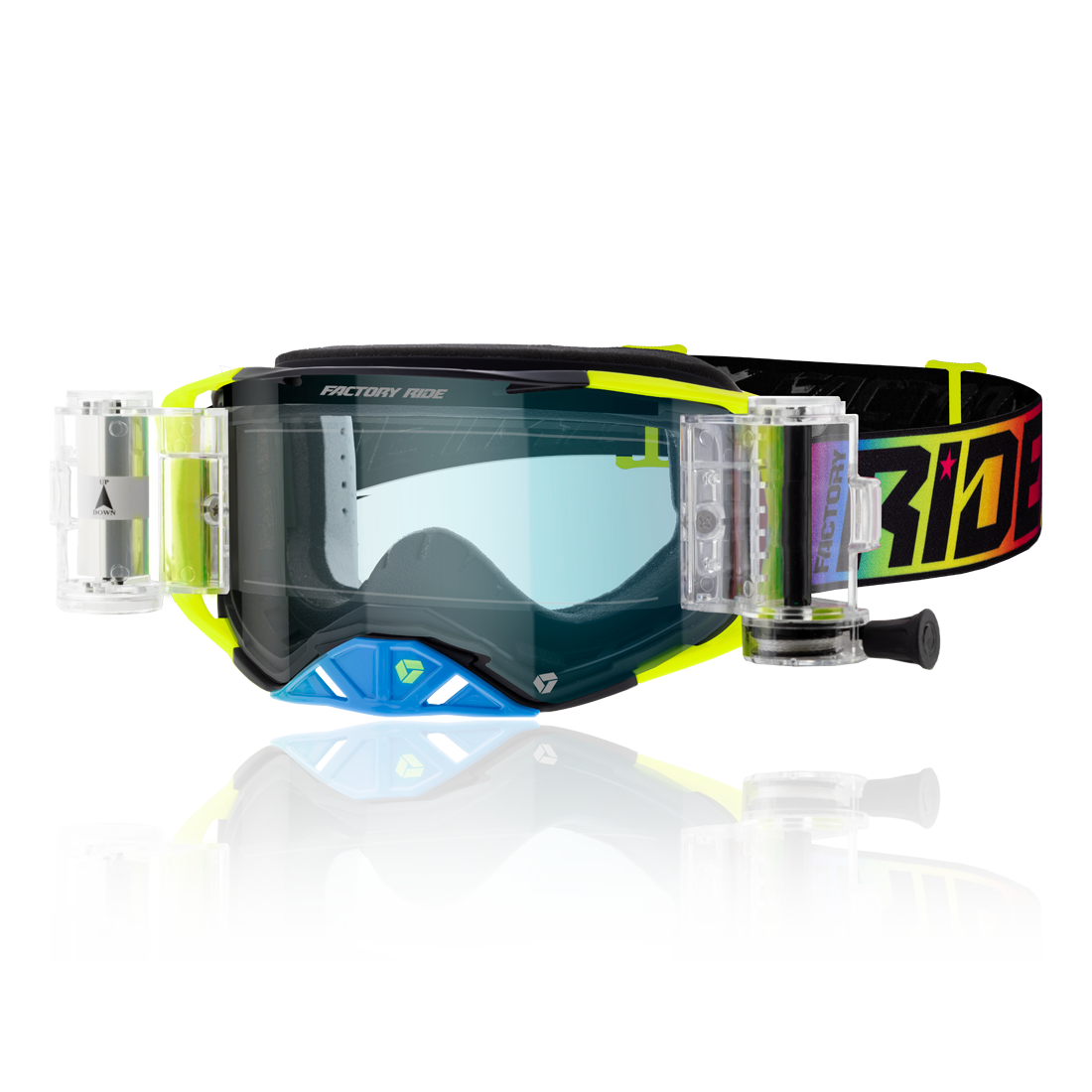 Factory Ride Roll-off Goggle Spectrum - Clear Lens