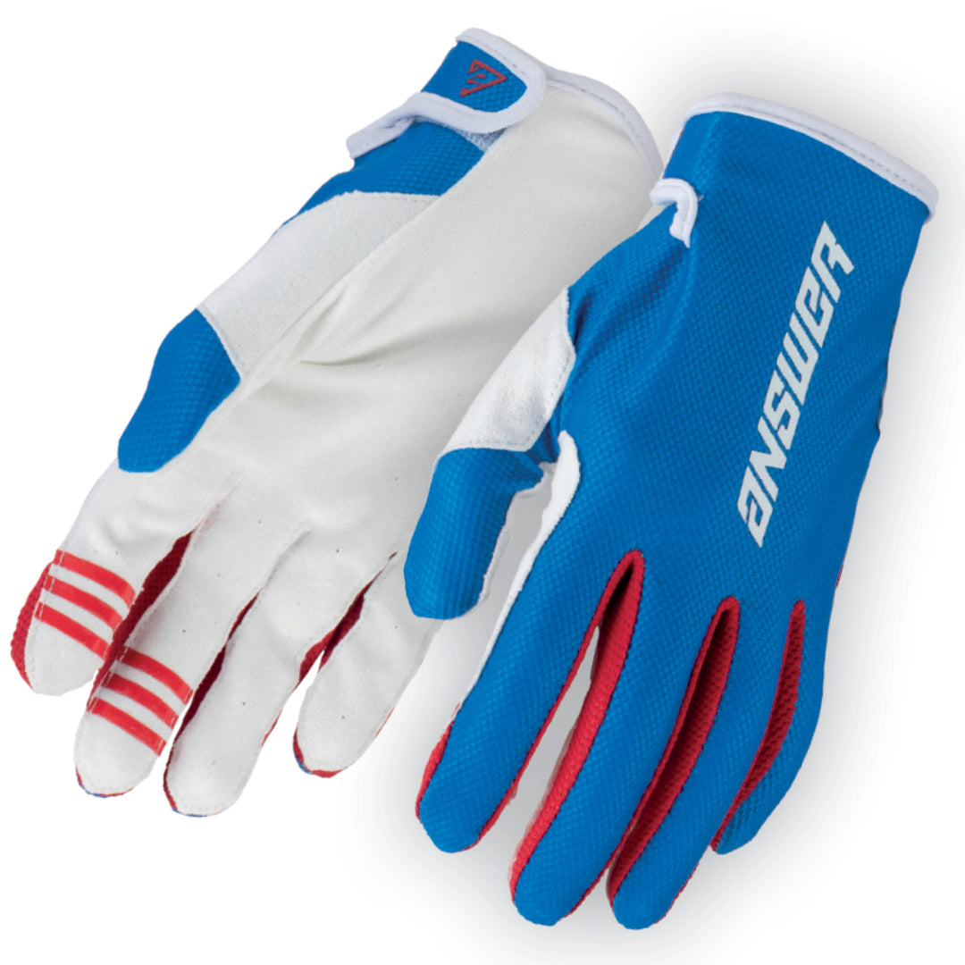 Answer Ascent MX Glove Red/White/Blue