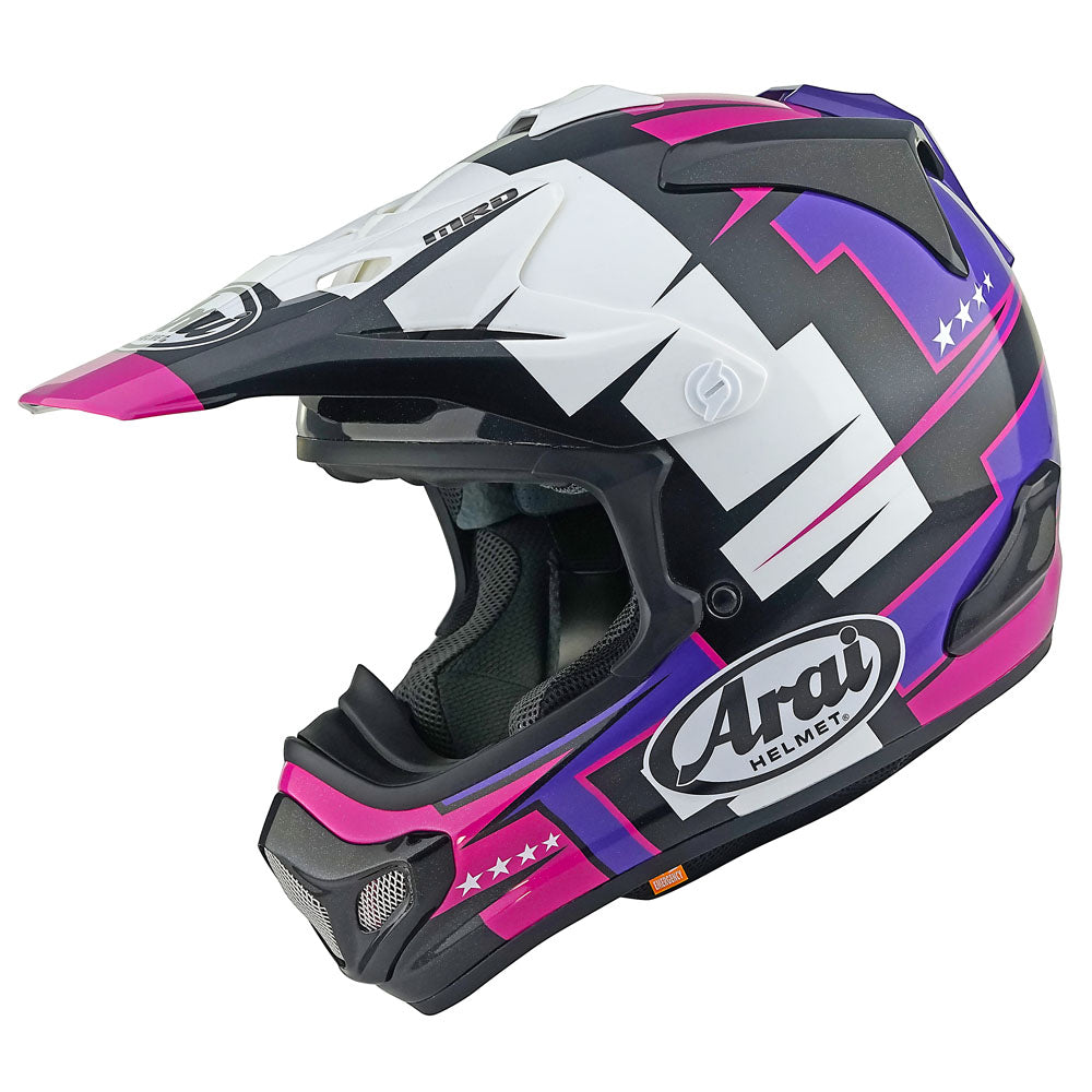Arai MX-V Evo MX Helmet Battle Purple