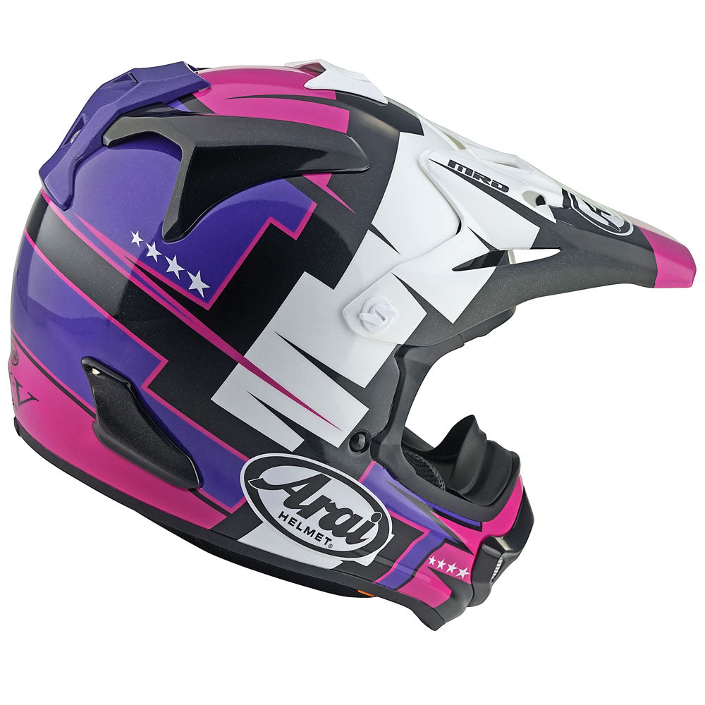 Arai MX-V Evo MX Helmet Battle Purple
