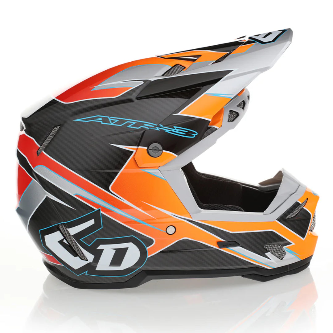 6D ATR-3Y Youth MX Helmet Reflex Neon Orange
