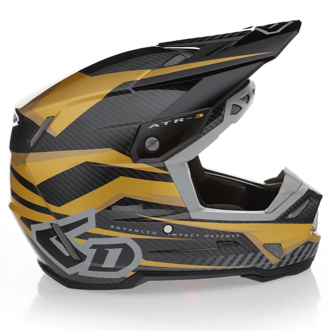 6D ATR-3 FIM MX Helmet Rival Gloss Gold