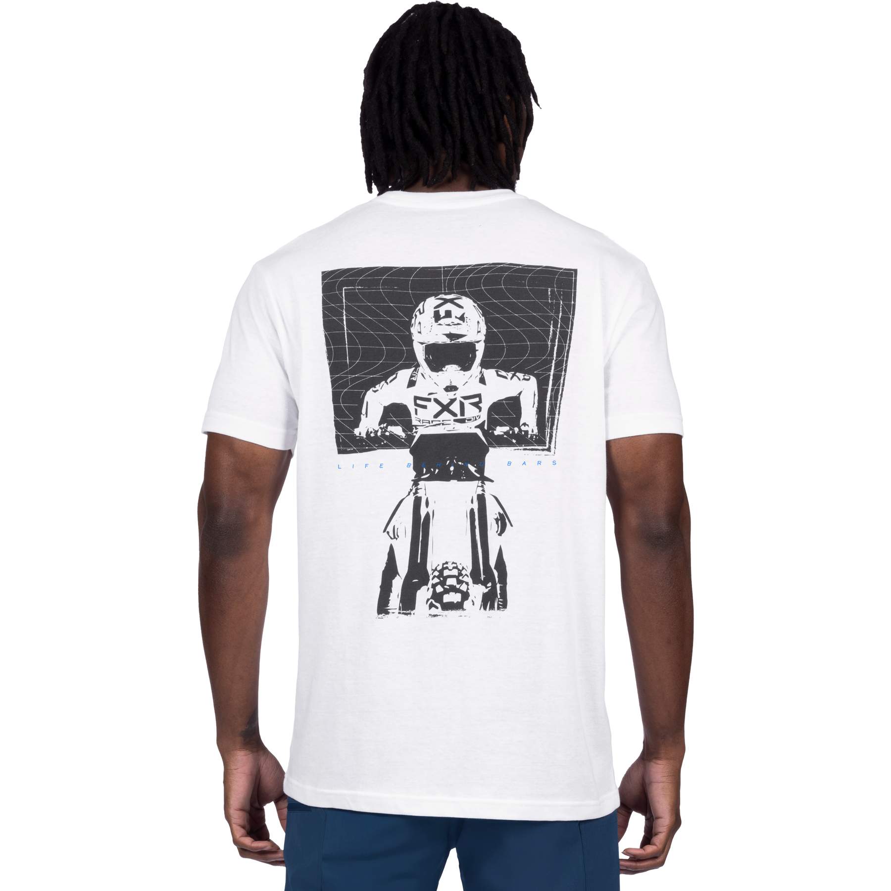 FXR Behind Bars Premium T-Shirt White/Asphalt