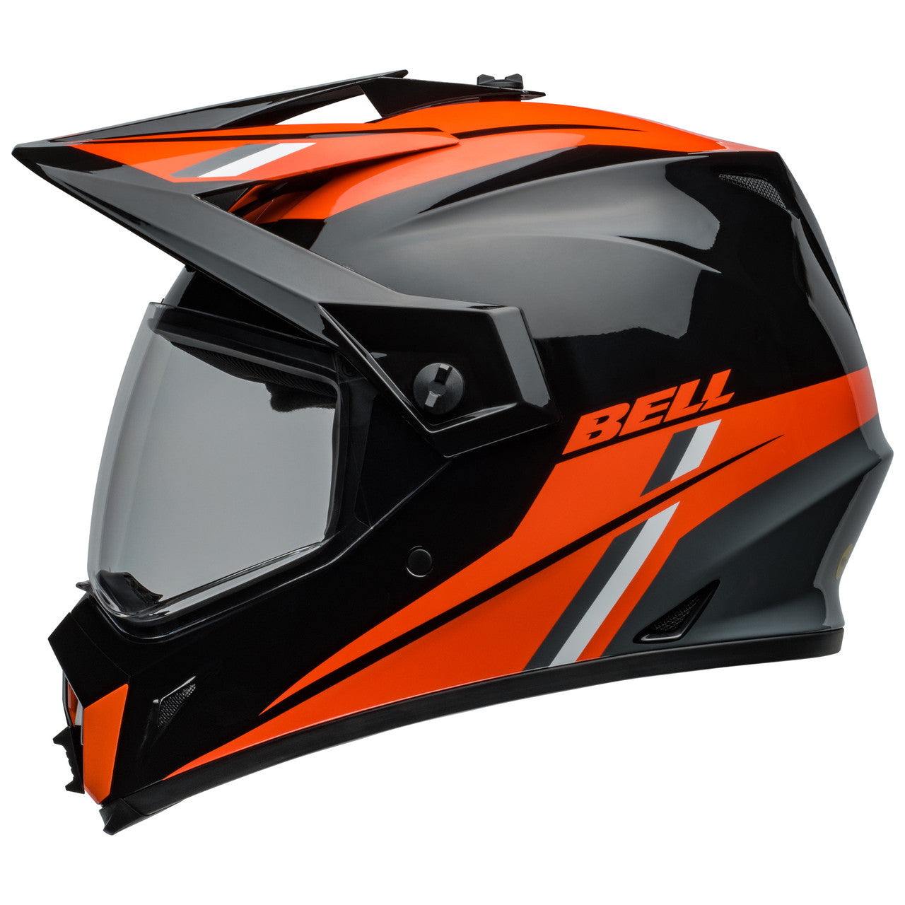 Bell MX-9 Adventure Mips Helmet Alpine Black/Orange - Clear Visor