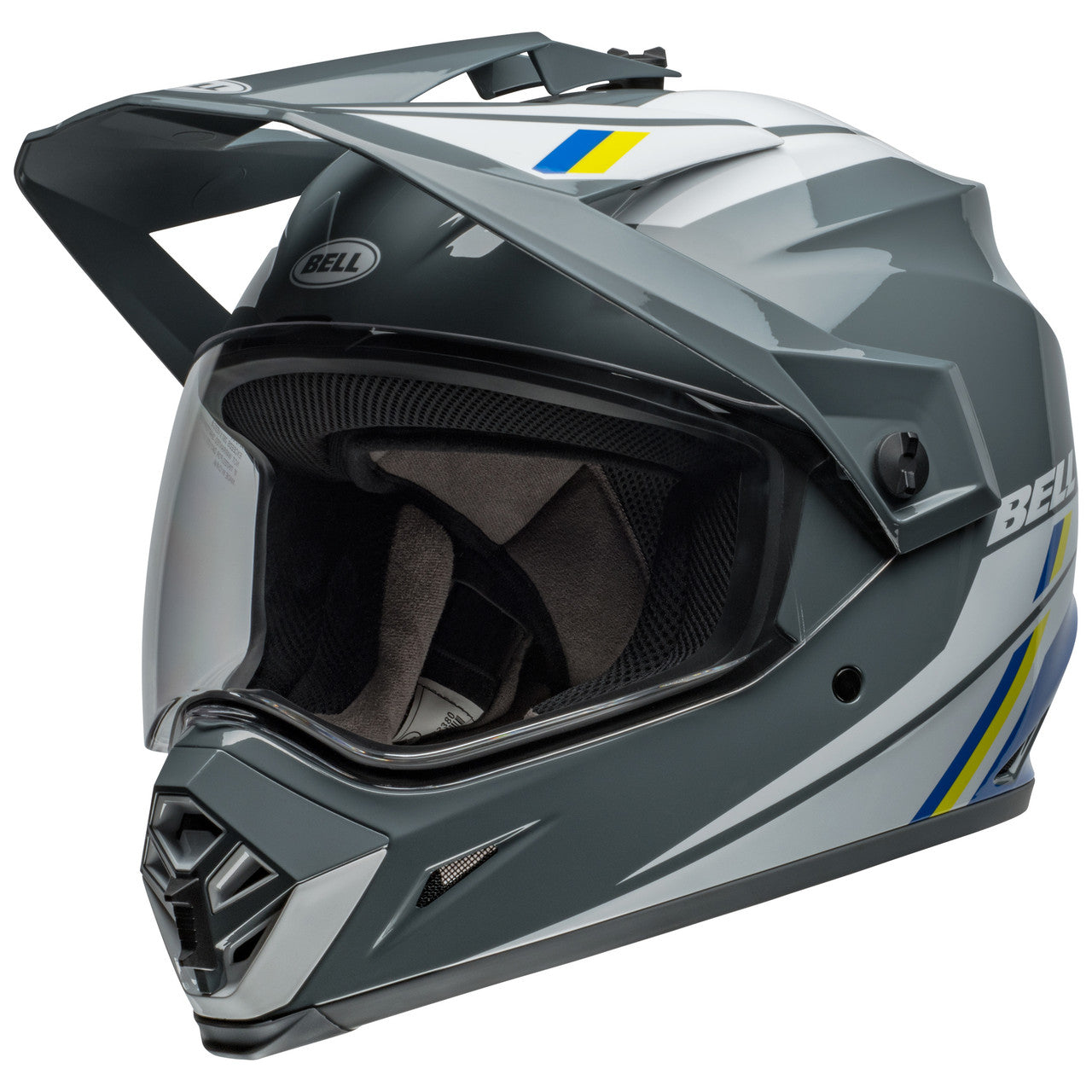 Bell MX-9 Adventure Mips Helmet Alpine Grey/Blue - Clear Visor