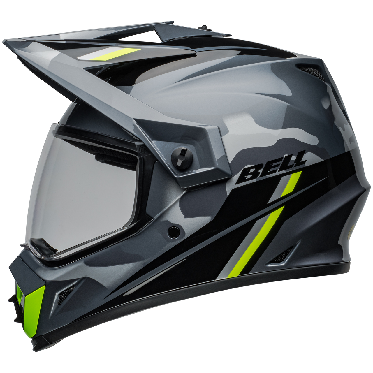 Bell MX-9 Adventure Mips Helmet Alpine Grey/Camo - Clear Visor