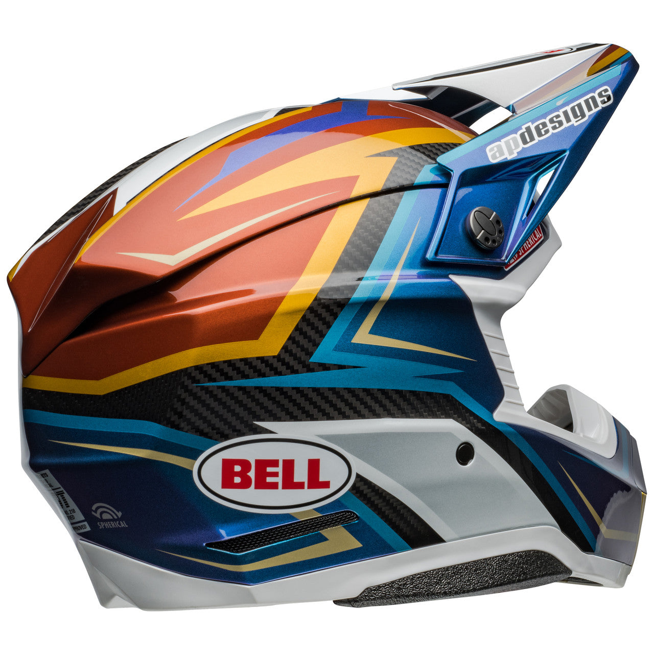 Bell Moto-10 Spherical Mips MX Helmet Tomac 24 White/Gold