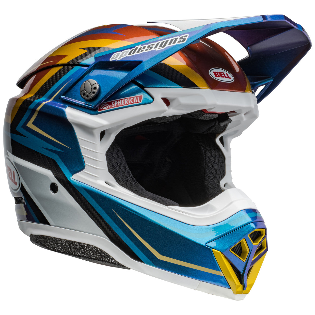 Bell Moto-10 Spherical Mips MX Helmet Tomac 24 White/Gold