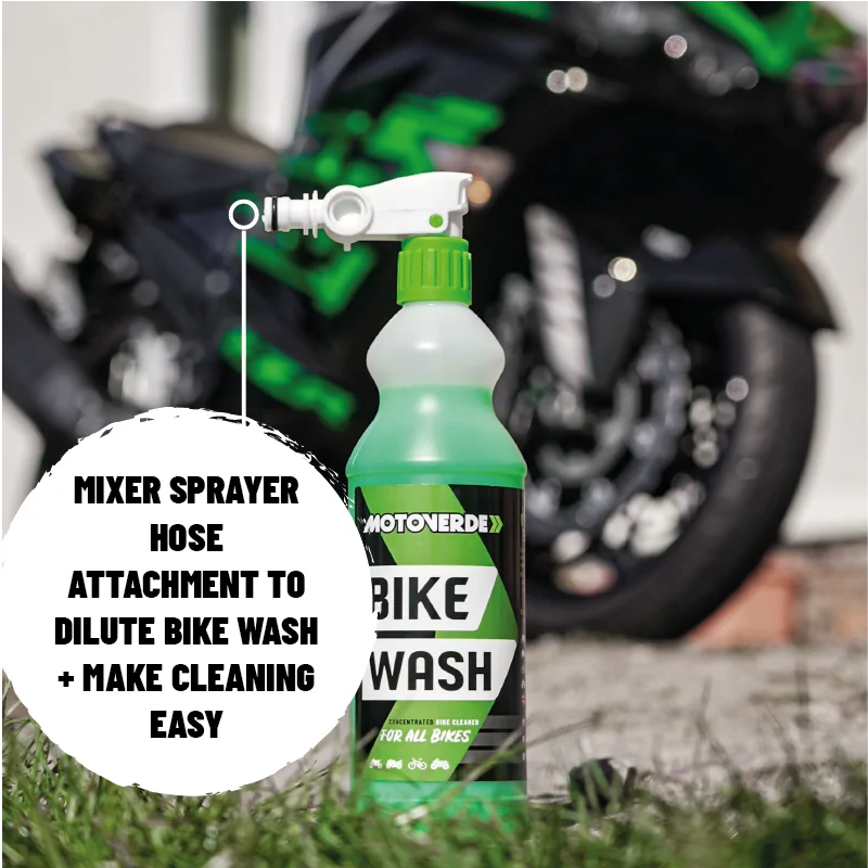MotoVerde Bike Wash Concentrated with Mixer Sprayer 1Ltr