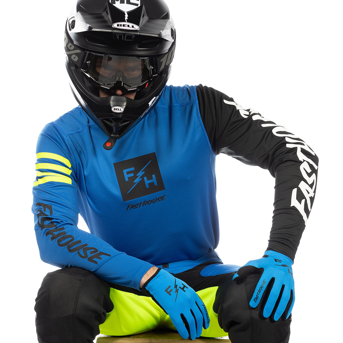 Fasthouse Carbon Echo MX Jersey - Electric Blue