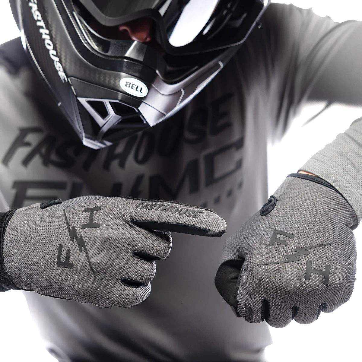 Fasthouse Carbon Eternal MX Glove Grey
