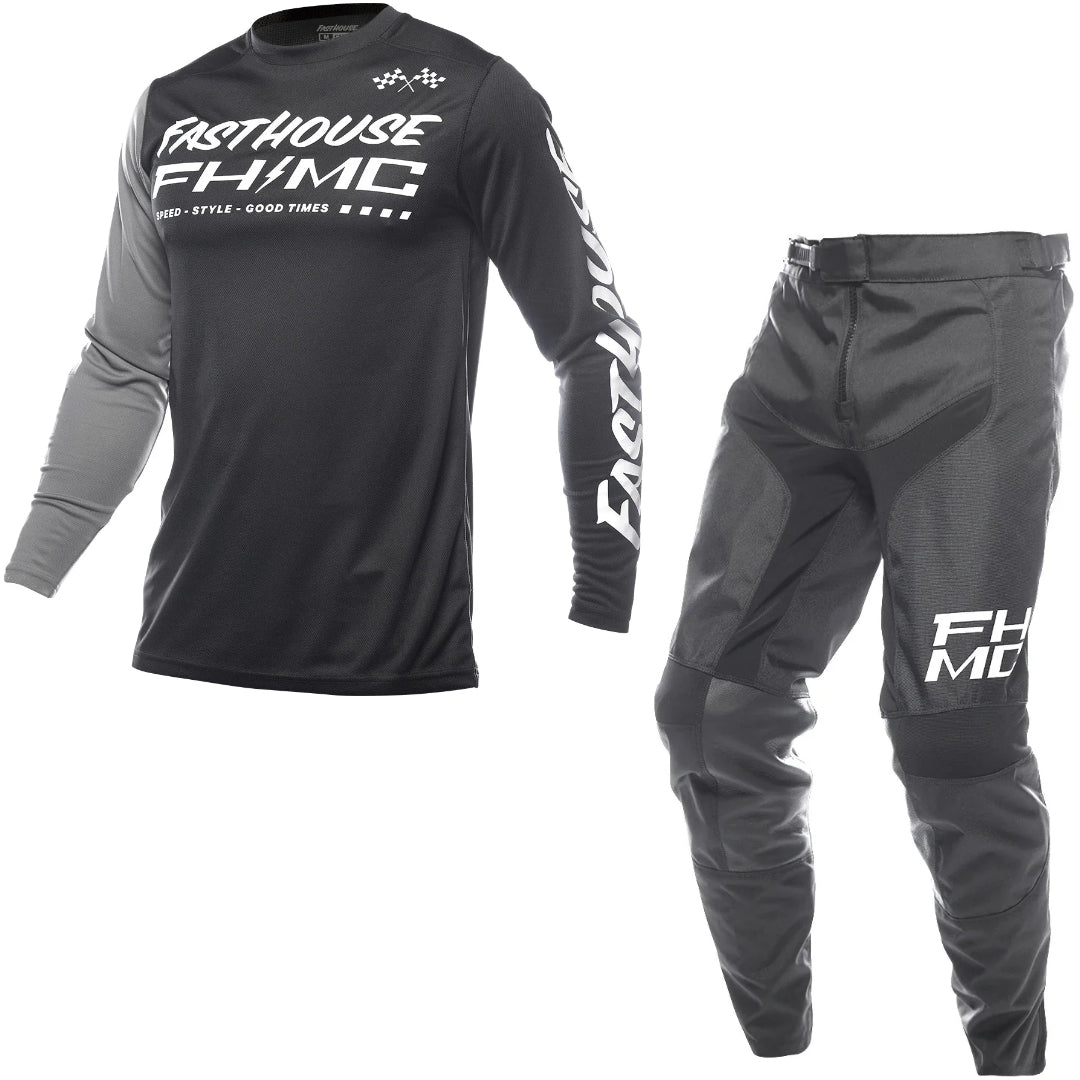 Fasthouse Carbon Method MX Kit Combo - Black/Grey