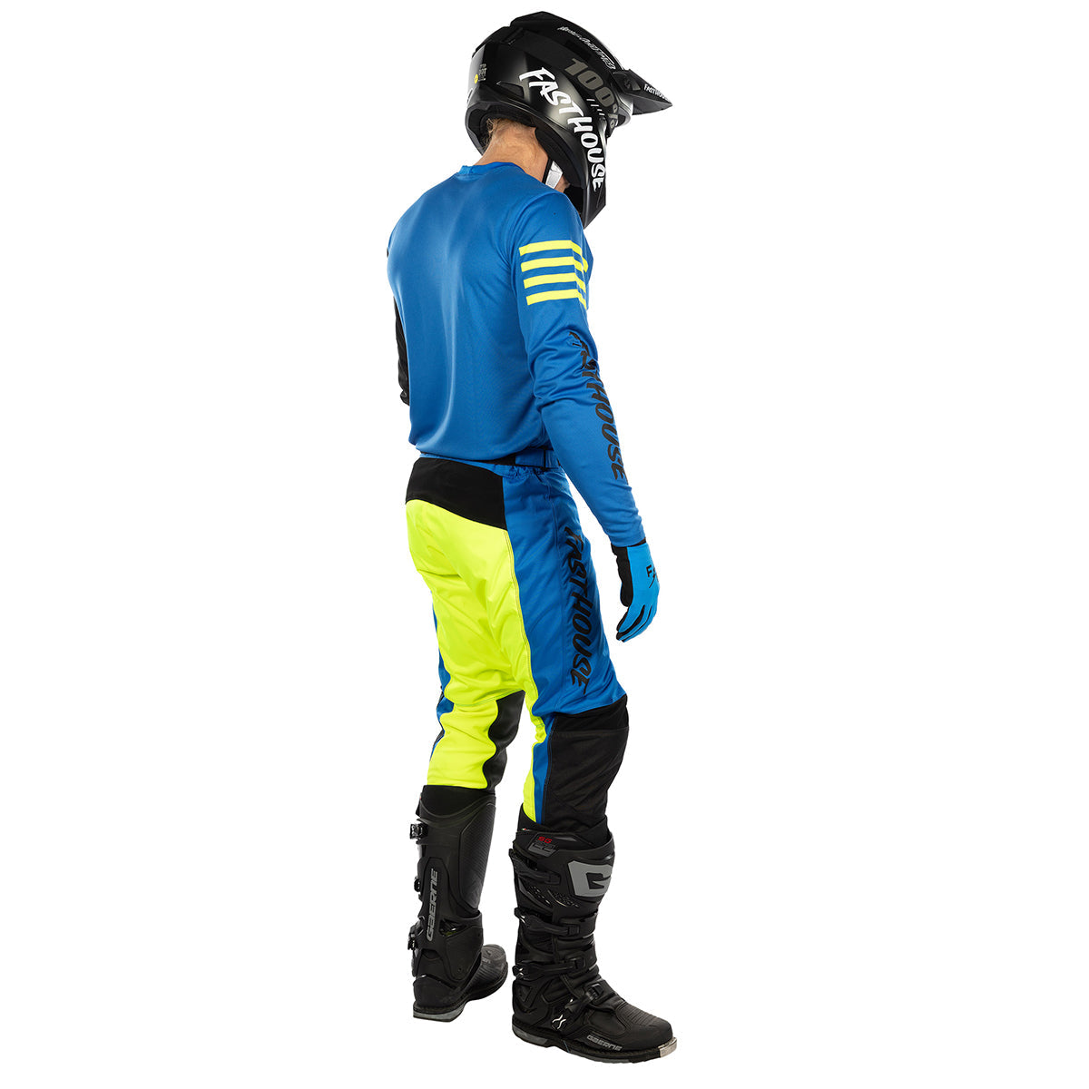 Fasthouse Carbon Echo MX Pant - Electric Blue/High Viz