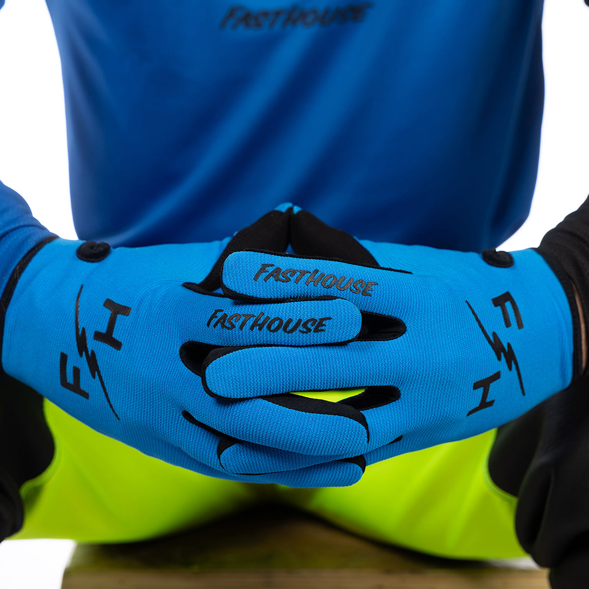 Fasthouse Carbon Eternal MX Glove - Electric Blue