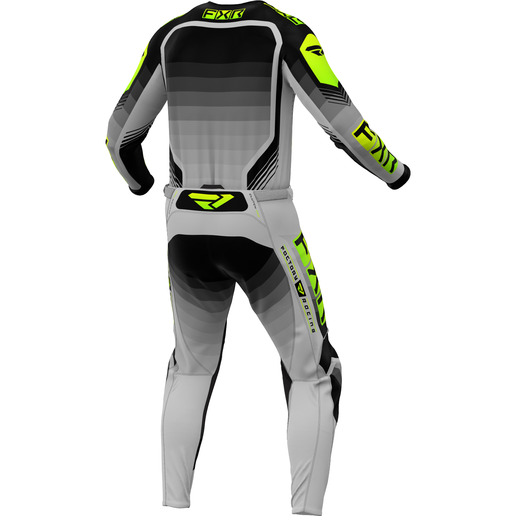 FXR Clutch Pro 2024 MX Kit Combo Grey/Hi-Vis